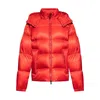 Moncler Down Puffer Jacket In Red