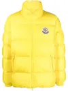 Moncler High-collar Long-sleeved Cotton Suit In Yellow
