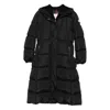 Moncler Chamer Long Coat In Black