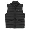 Moncler Quilted Sleeveless Gilet In Black