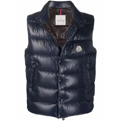 Moncler Outwear Waistcoats In Blue