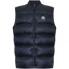 Moncler Serot Nylon Down Vest In Blue