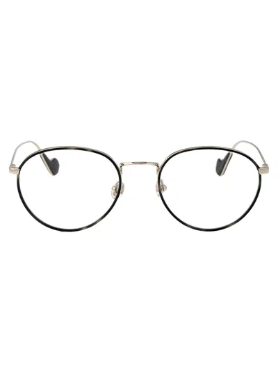 MONCLER OVAL FRAME GLASSES