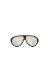 Moncler Oval Bubble Curved Frame Sunglasses