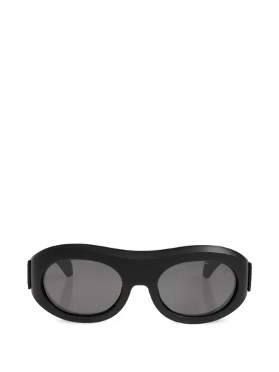 Moncler Oval-frame Sunglasses In Black