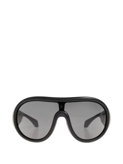 Moncler Oval-frame Sunglasses In Black