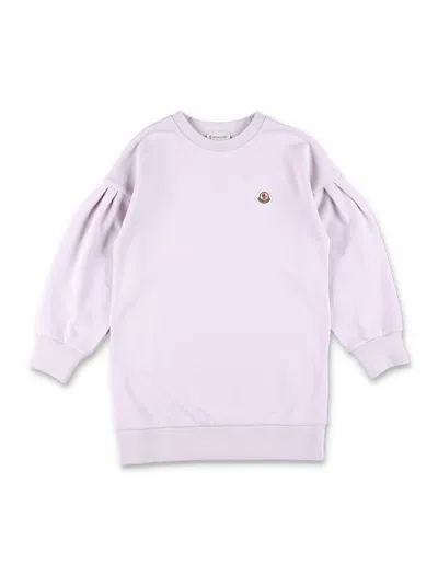 Moncler Kids' Over Fleece Dress In Neutral