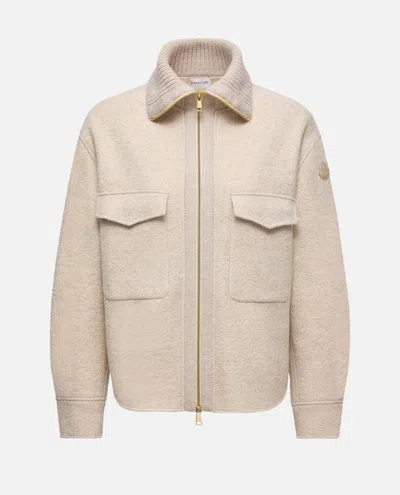 Moncler Overshirt In Neutral