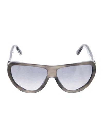 Pre-owned Moncler Oversize Gradient Sunglasses In Gray