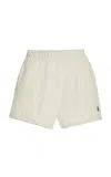Moncler Oversized Cotton-blend Sweat Shorts In Blue