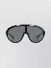 Moncler Oversized Oval Sunglasses Dark Lenses In Black