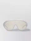 Moncler Oversized Oval Sunglasses With Curved Arms