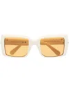 Moncler Oversized Square-frame Sunglasses In Neutrals