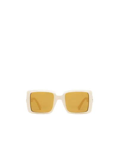 Moncler Oversized Square-frame Sunglasses In Yellow