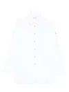 Moncler Oxford Cotton Shirt In Gray