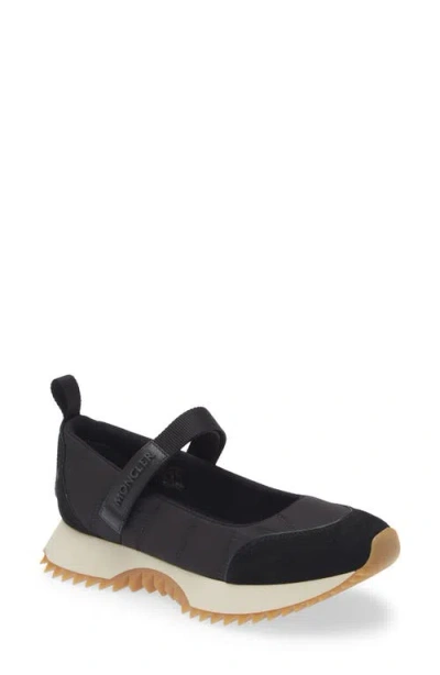 Moncler Pacey Ballet Mary Jane Sneaker In Black