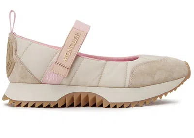 Pre-owned Moncler Pacey Ballet Sneaker Gum (women's) Sneakers In Beige/pink In Multi