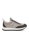 Moncler Pacey Grey Nylon Sneakers In Grey