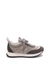 Moncler Pacey Grey Nylon Sneakers In Gray