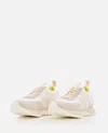Moncler Pacey Sneakers Leather M-shaped Detail In Multi