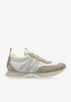 Moncler Pacey Sneakers In Nylon And Suede Leather. In Multi