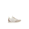 Moncler Pacey Sneakers Leather M-shaped Detail In Multi