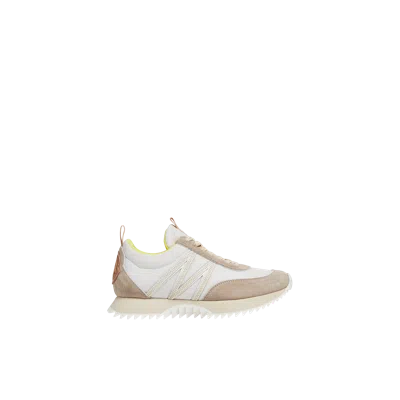 MONCLER PACEY NYLON & SUEDE SNEAKERS MULTICOLOR