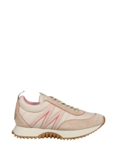 Moncler Pacey Panelled Sneakers In Pink