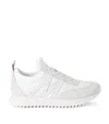 Moncler Low-top Sneakers With Distinctive Rubber Sole In White