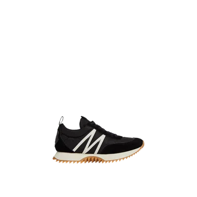 MONCLER PACEY SUEDE TRAINERS, WOMEN, BLACK, SIZE: 40