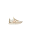 Moncler Stylish Sneakers With Contrast Panels And Texture In White