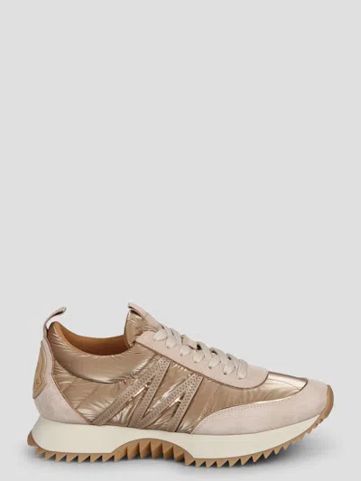 Moncler Pacey Trainer In Nude & Neutrals