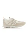 Moncler Pacey Bicolor Runner Sneakers In White