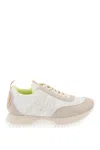 MONCLER MONCLER PACEY trainers IN NYLON AND SUEDE LEATHER.