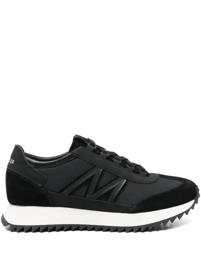 Moncler Ylon And Leather Pacey2 Sneakers In Black