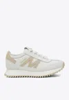 Moncler Pacey2 Sneaker In White Canvas And Leather In White