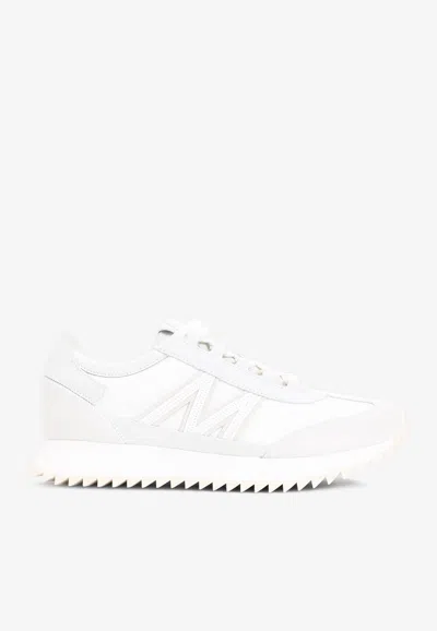 MONCLER PACEY2 NUBUCK LEATHER AND SUEDE SNEAKERS