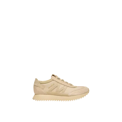 MONCLER MONCLER SNEAKERS PACEY2 EN DAIM ET NUBUCK, HOMME, BEIGE, TAILLE: 39