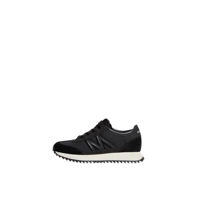 Moncler Pacey2 Suede & Nubuck Trainers, Women, Black, Size: 36