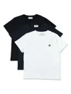 Moncler Kid - Three Pack T-shirt In Multicolour