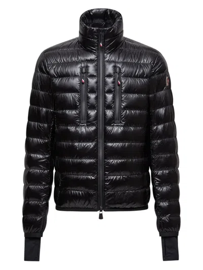 Moncler Packable Down Ripstop Jacket With Water-repellent Zips And Wrist Gaiters In Black