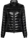 Moncler Packable Nylon Down Jacket With Two-way Zip Closure In Multi