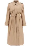 Moncler Barbentane Lightly Padded Trench Coat In Beige