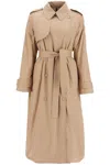 Moncler Barbentane Lightly Padded Trench Coat In Beige