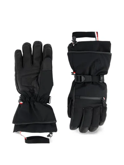 Moncler Padded Buckled-cuff Gloves In Black