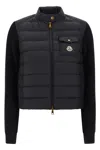 Moncler Padded Cardigan Puffer Jackets Black In Black