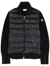 Moncler Padded Cardigan In Black