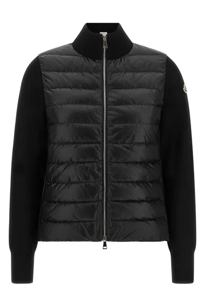 Moncler Padded Cardigan In Animal Print