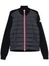 Moncler Padded Cardigan In Blue