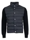 Moncler Long Sleeve Down Jacket In Blue